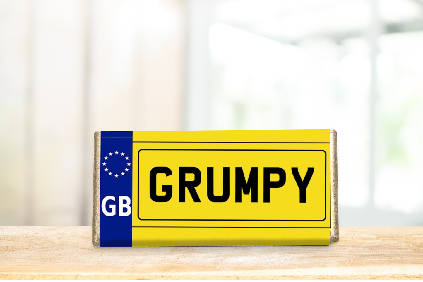 Personalised Rude Number Plate Chocolate Bar
