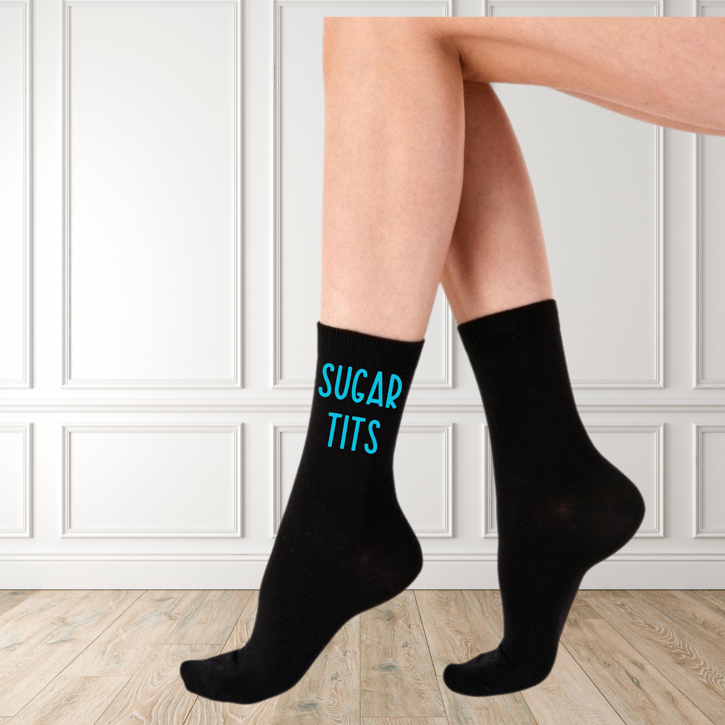 Funny Custom Text Socks - Unisex Novelty Gift