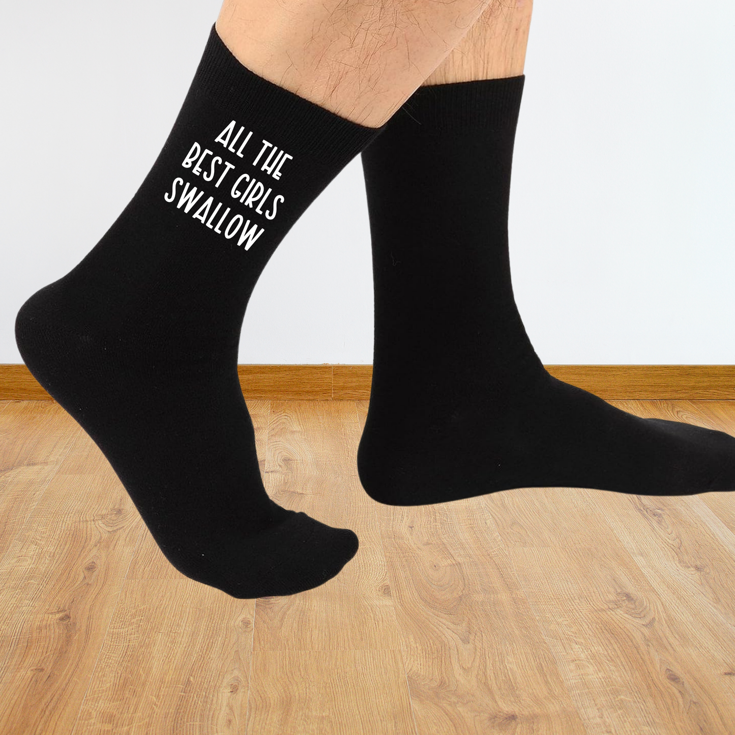 Funny Custom Text Socks - Unisex Novelty Gift