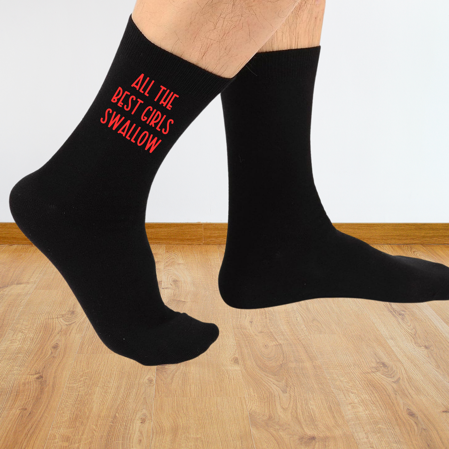Funny Custom Text Socks - Unisex Novelty Gift