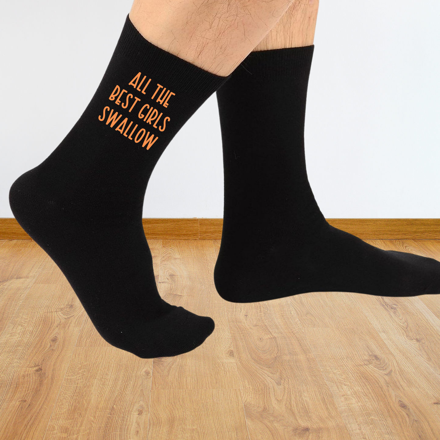 Funny Custom Text Socks - Unisex Novelty Gift