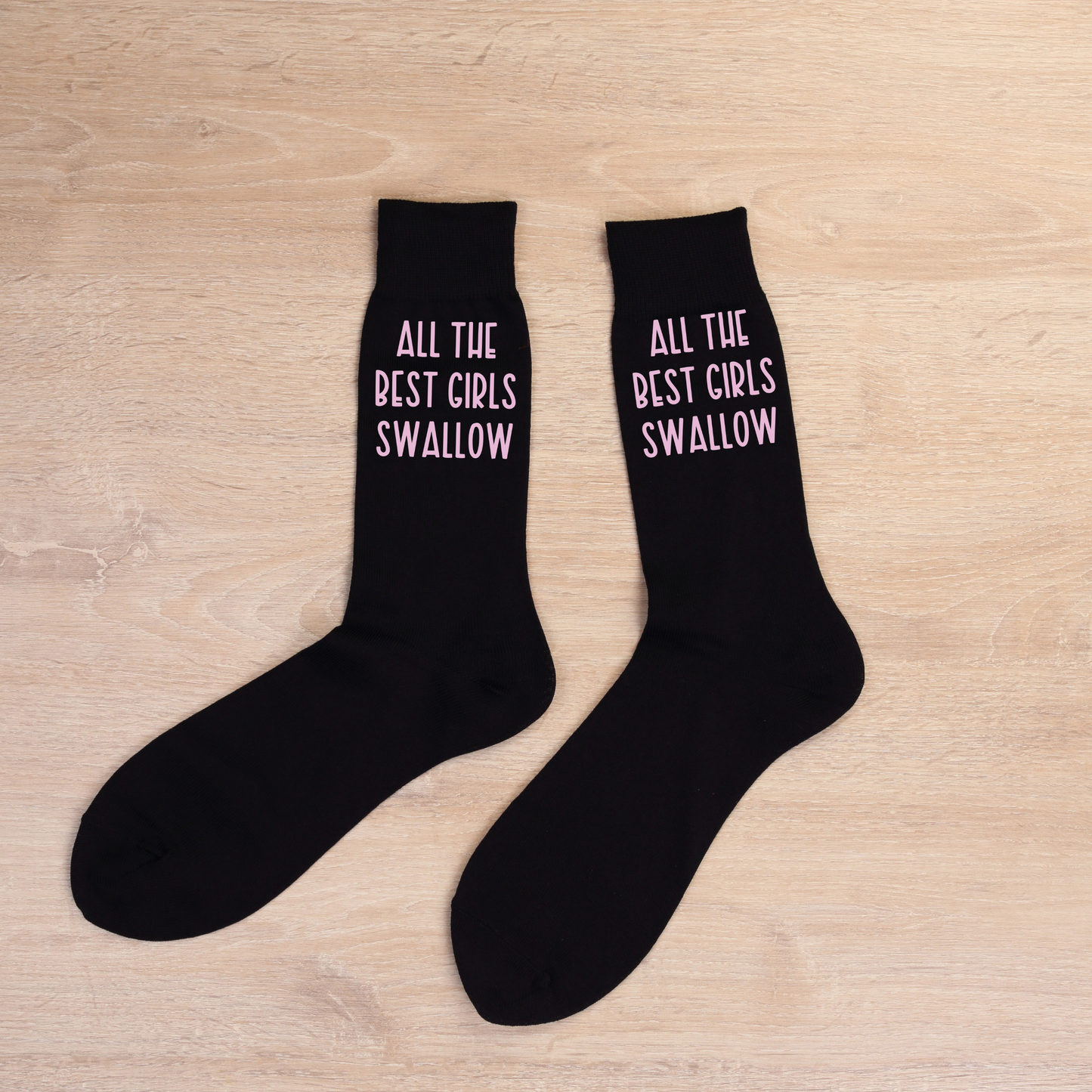 Funny Custom Text Socks - Unisex Novelty Gift