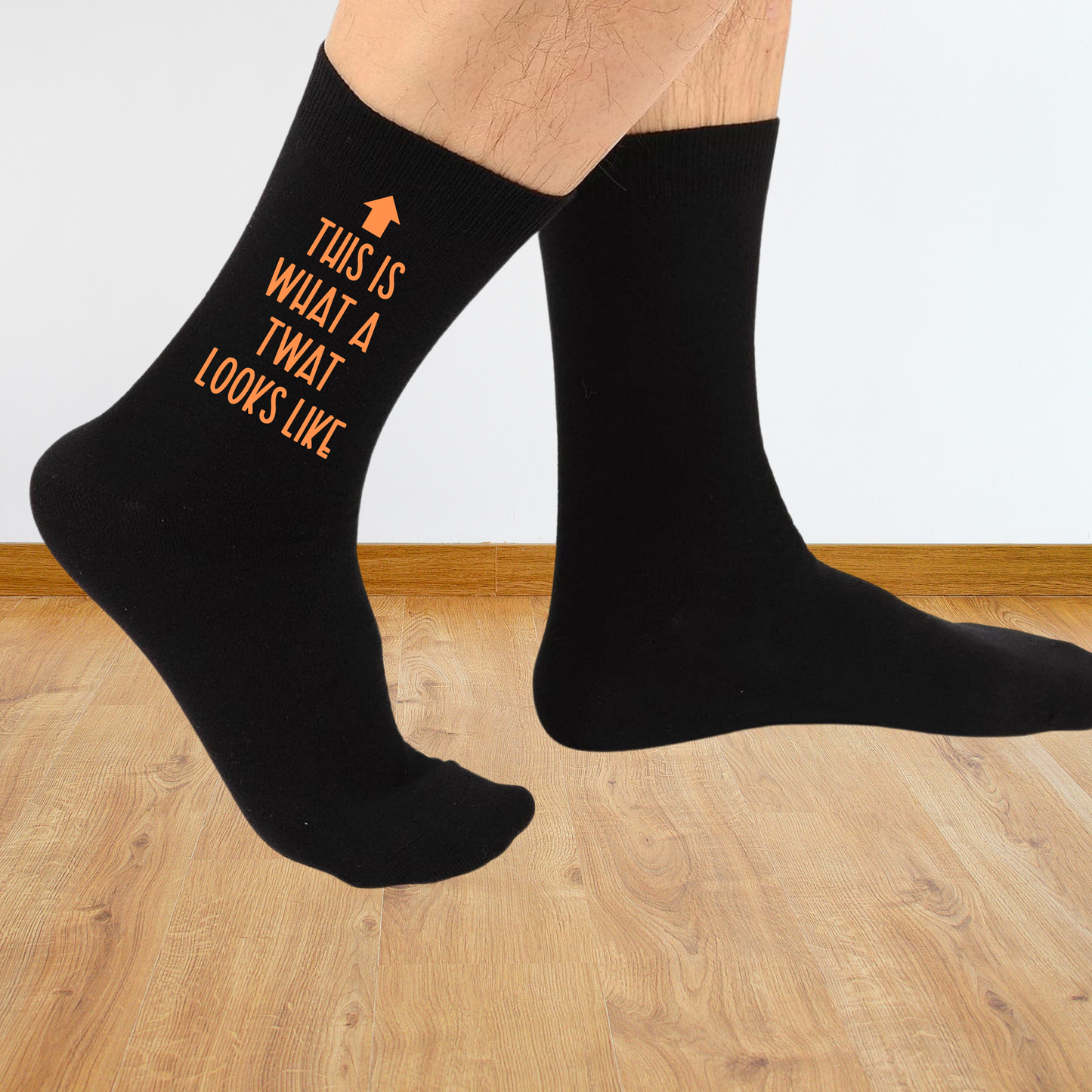 Funny Custom Text Socks - Unisex Novelty Gift