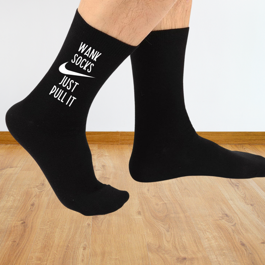 Funny Custom Text Socks - Unisex Novelty Gift