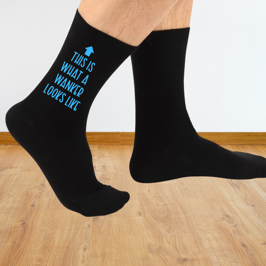 Funny Custom Text Socks - Unisex Novelty Gift