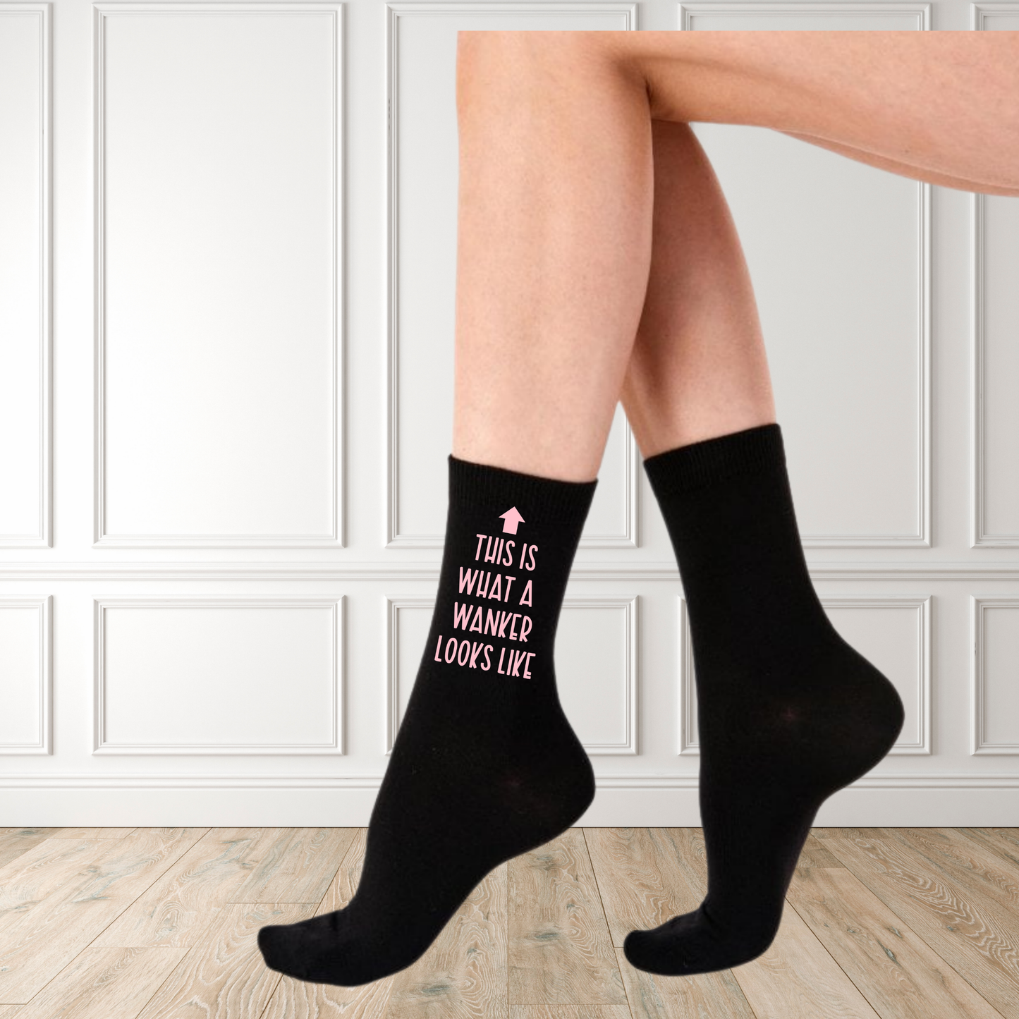 Funny Custom Text Socks - Unisex Novelty Gift