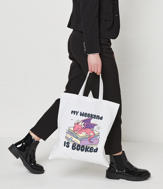 My weekend is booked Tote Bag