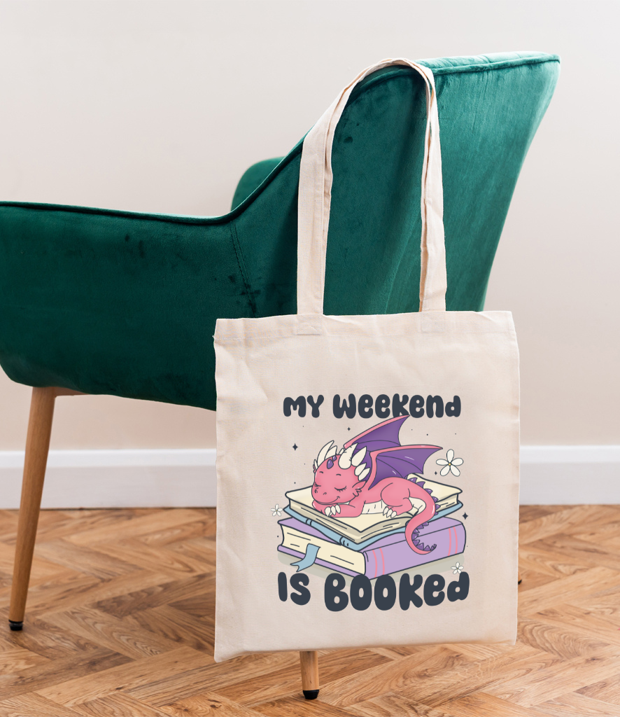 My weekend is booked Tote Bag