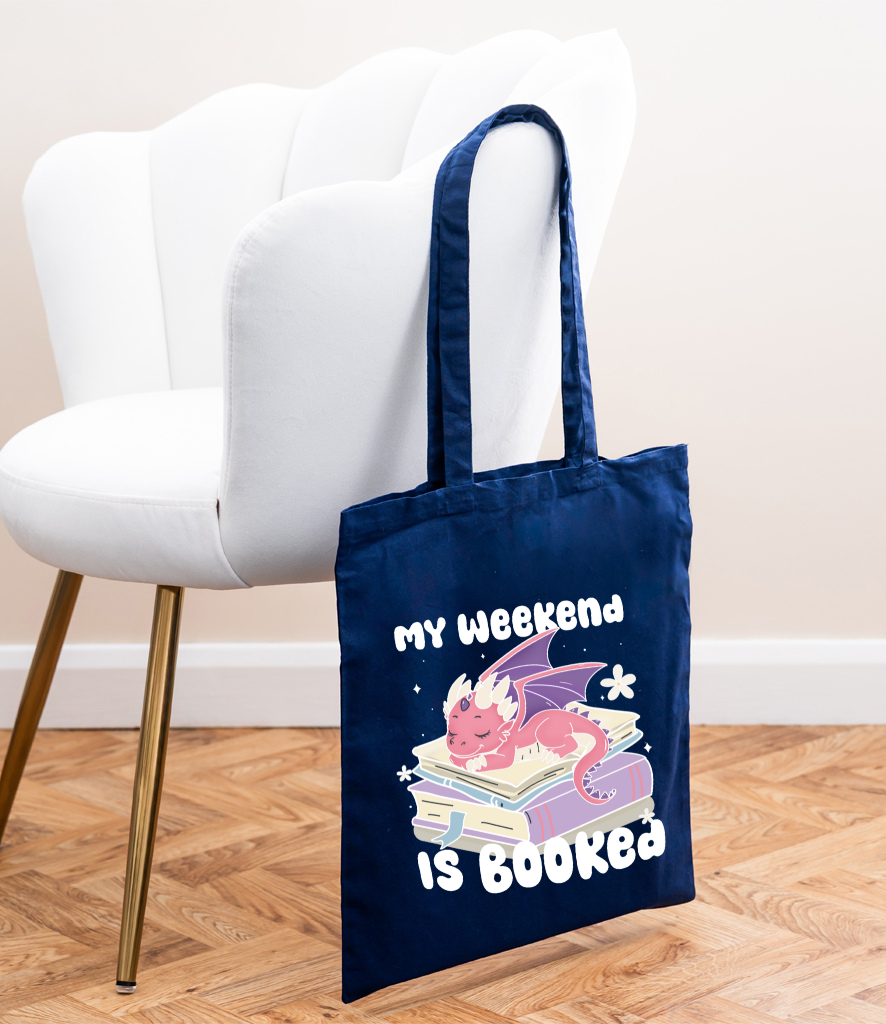 My weekend is booked Tote Bag