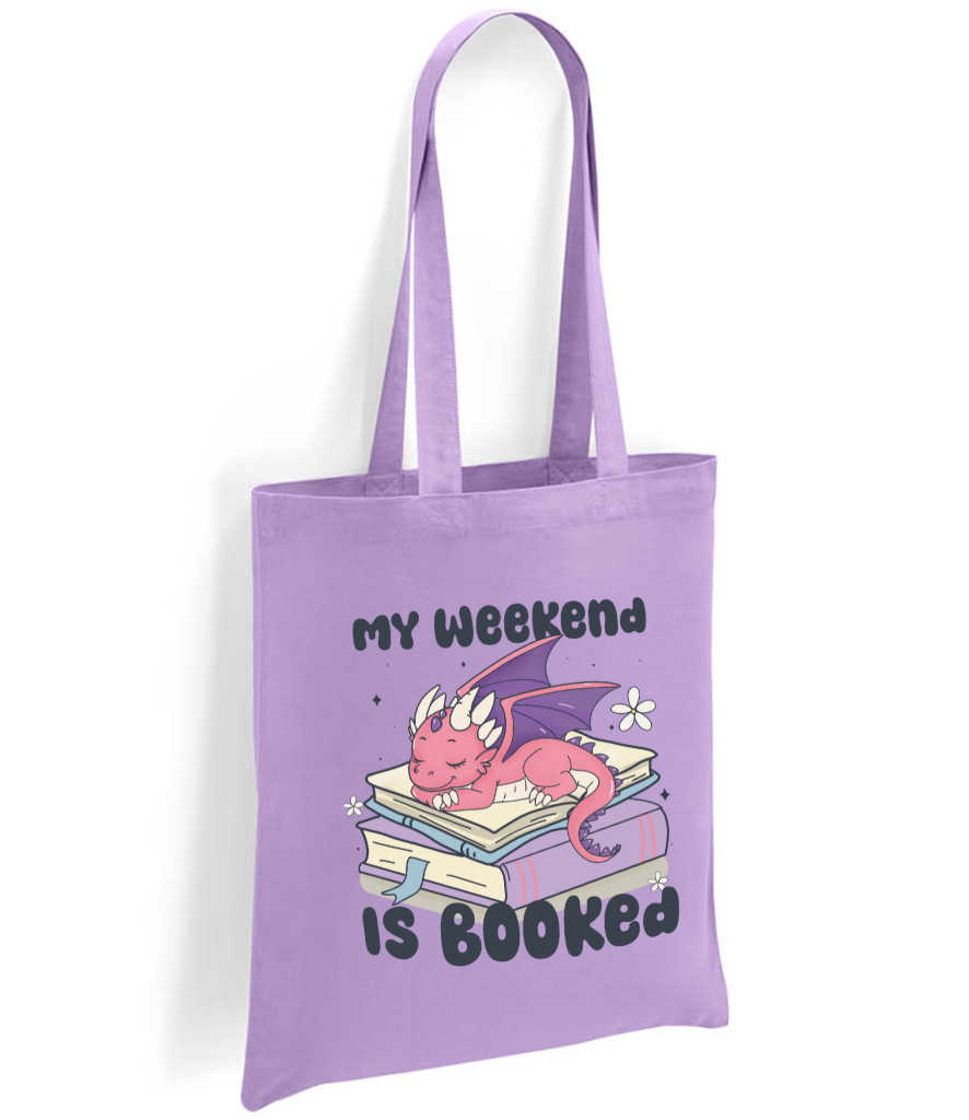 My weekend is booked Tote Bag