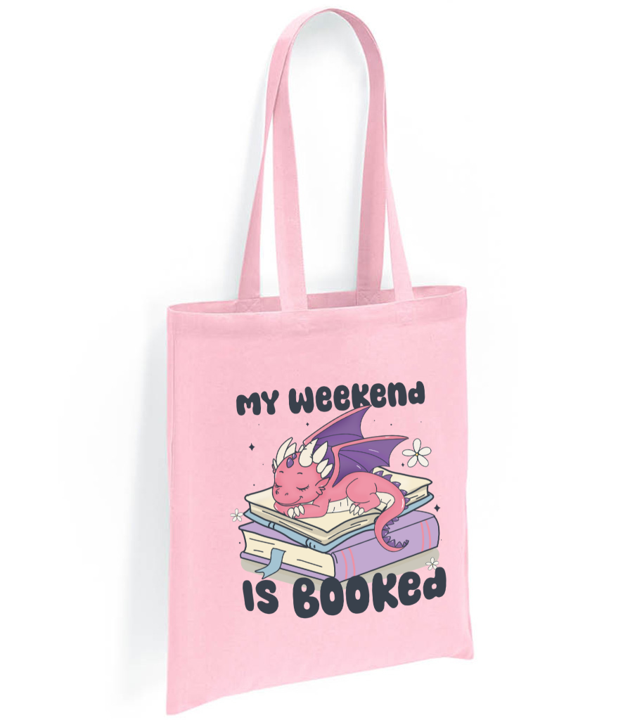My weekend is booked Tote Bag
