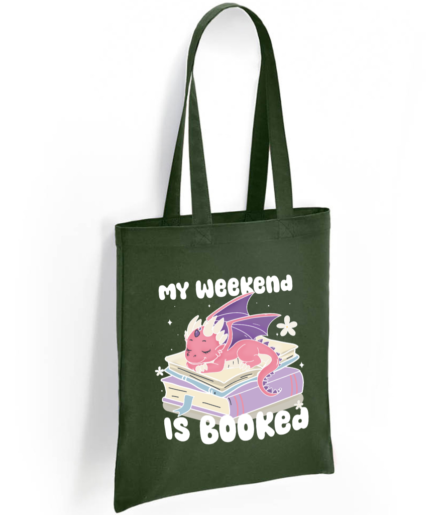 My weekend is booked Tote Bag