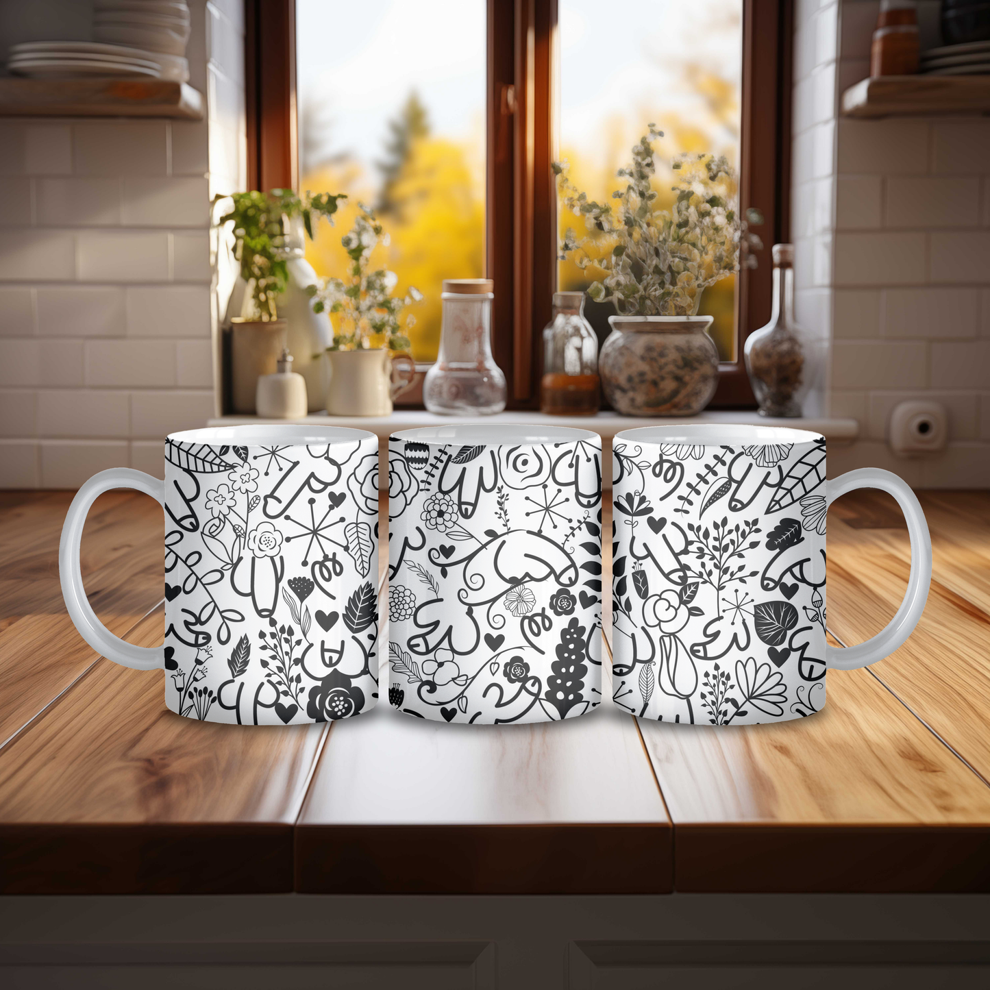 Willy & Flowers Mug